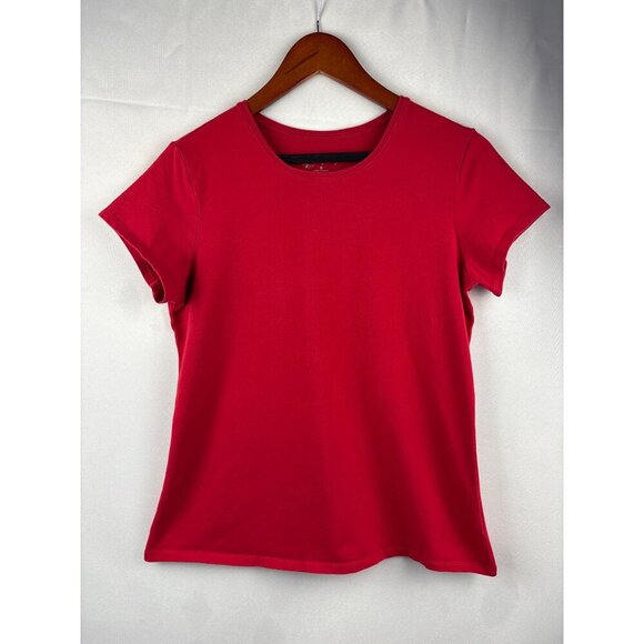 Red Multiplicity Womens T-Shirt S Cotton & Spandex Made In China - Picture 2 of 5